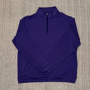 Peter Millar Purple Quarter Zip Long sleeve